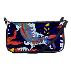 Koi Fish Traditional Japanese Art Shoulder Clutch Bag by Perong