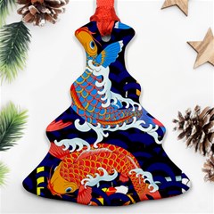 Koi Fish Traditional Japanese Art Christmas Tree Ornament (two Sides)