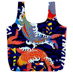 Koi Fish Traditional Japanese Art Full Print Recycle Bag (xl) by Perong