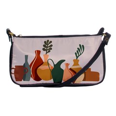 Drawing Botanical Shoulder Clutch Bag