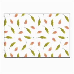 Leaves Pattern Seamless Texture Postcards 5  X 7  (pkg Of 10) by Perong