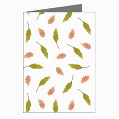 Leaves Pattern Seamless Texture Greeting Cards (pkg Of 8)