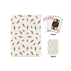 Leaves Pattern Seamless Texture Playing Cards Single Design (mini)