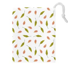 Leaves Pattern Seamless Texture Drawstring Pouch (5xl) by Perong