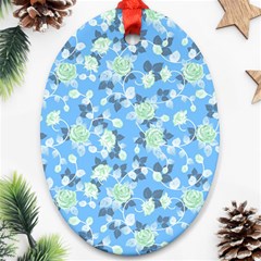 Pattern Texture Seamless Design Oval Ornament (two Sides)