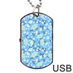 Pattern Texture Seamless Design Dog Tag Usb Flash (two Sides) by Perong