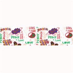 Power Love Pattern Texture Seamless Peace Large Bar Mat by Perong