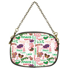 Power Love Pattern Texture Seamless Peace Chain Purse (Two Sides)