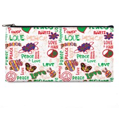 Power Love Pattern Texture Seamless Peace Pencil Case