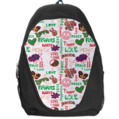 Power Love Pattern Texture Seamless Peace Backpack Bag