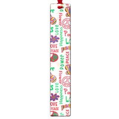 Power Love Pattern Texture Seamless Peace Large Book Marks