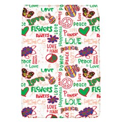 Power Love Pattern Texture Seamless Peace Removable Flap Cover (S)