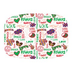 Power Love Pattern Texture Seamless Peace Mini Square Pill Box