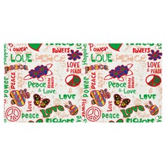 Power Love Pattern Texture Seamless Peace Banner and Sign 4  x 2 