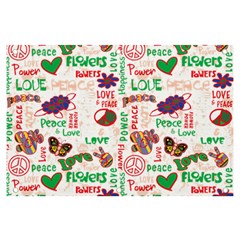 Power Love Pattern Texture Seamless Peace Banner and Sign 6  x 4 