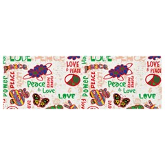 Power Love Pattern Texture Seamless Peace Banner And Sign 9  X 3 