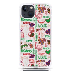 Power Love Pattern Texture Seamless Peace iPhone 13 TPU UV Print Case