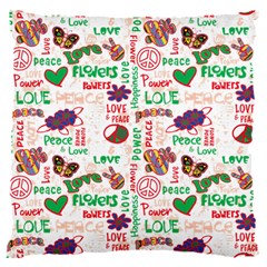 Power Love Pattern Texture Seamless Peace 16  Baby Flannel Cushion Case (Two Sides)