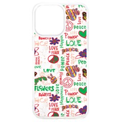 Power Love Pattern Texture Seamless Peace Iphone 15 Pro Max Tpu Uv Print Case