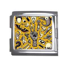 Yellow Template Design Mega Link Italian Charm (18mm)