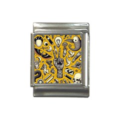 Yellow Template Design Italian Charm (13mm) by Perong