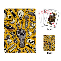 Yellow Template Design Playing Cards Single Design (rectangle)