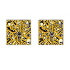 Yellow Template Design Cufflinks (square)