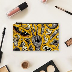 Yellow Template Design Cosmetic Bag (small) by Perong