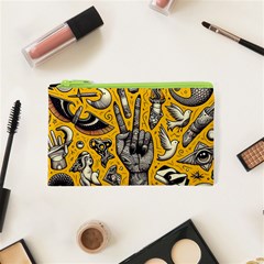 Yellow Template Design Cosmetic Bag (xs) by Perong