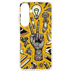 Yellow Template Design Samsung Galaxy S24 Ultra 6 9 Inch Tpu Uv Case by Perong