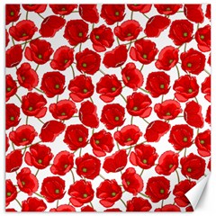 Flower Poppies Plant Petal Canvas 12  X 12 