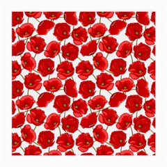 Flower Poppies Plant Petal Medium Glasses Cloth (2 Sides) by Perong