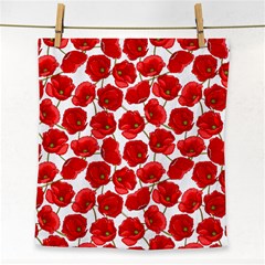 Flower Poppies Plant Petal Face Towel by Perong