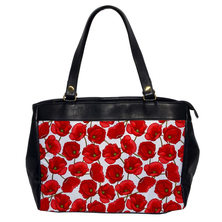 Flower Poppies Plant Petal Oversize Office Handbag