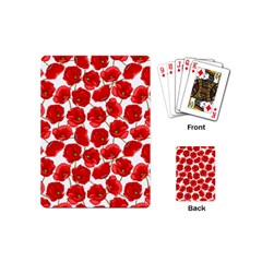 Flower Poppies Plant Petal Playing Cards Single Design (mini)