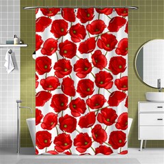 Flower Poppies Plant Petal Shower Curtain 48  X 72  (small)  by Perong