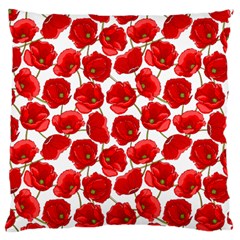 Flower Poppies Plant Petal Large Cushion Case (two Sides) by Perong