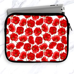 Flower Poppies Plant Petal Apple Ipad 2/3/4 Zipper Cases by Perong