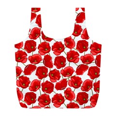 Flower Poppies Plant Petal Full Print Recycle Bag (l) by Perong