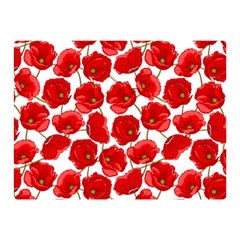 Flower Poppies Plant Petal Two Sides Premium Plush Fleece Blanket (mini) by Perong