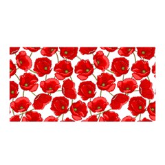 Flower Poppies Plant Petal Satin Wrap 35  X 70  by Perong