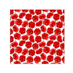 Flower Poppies Plant Petal Square Satin Scarf (30  X 30 ) by Perong