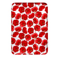 Flower Poppies Plant Petal Rectangular Glass Fridge Magnet (4 Pack) by Perong