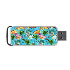 Summer Pattern Seamless Portable Usb Flash (two Sides)