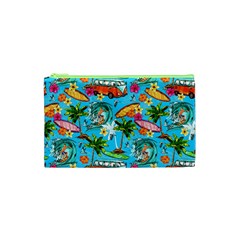 Summer Pattern Seamless Cosmetic Bag (xs) by Perong