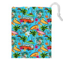 Summer Pattern Seamless Drawstring Pouch (4xl) by Perong