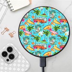 Summer Pattern Seamless Wireless Fast Charger(black) by Perong