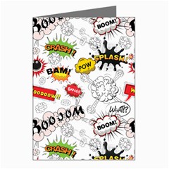 Pattern Seamless Texture Cartoon Greeting Cards (pkg Of 8)