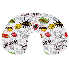 Pattern Seamless Texture Cartoon Travel Neck Pillow by Perong