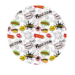 Pattern Seamless Texture Cartoon Mini Round Pill Box (pack Of 3)